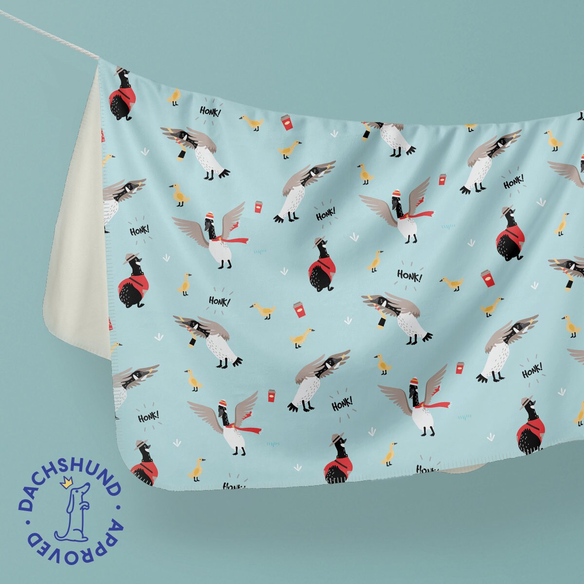 Canadian Goose Cozy Blue Sherpa Fleece Blanket Gift Etsy