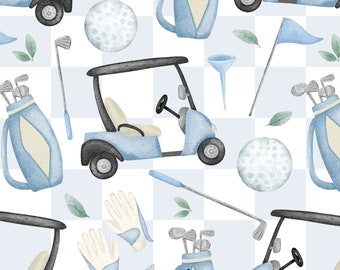 Golf Seamless Pattern, Golf Digital Paper, US Sport seamless fabric design, Unisex boys girls Golf Tumbler design, instant download