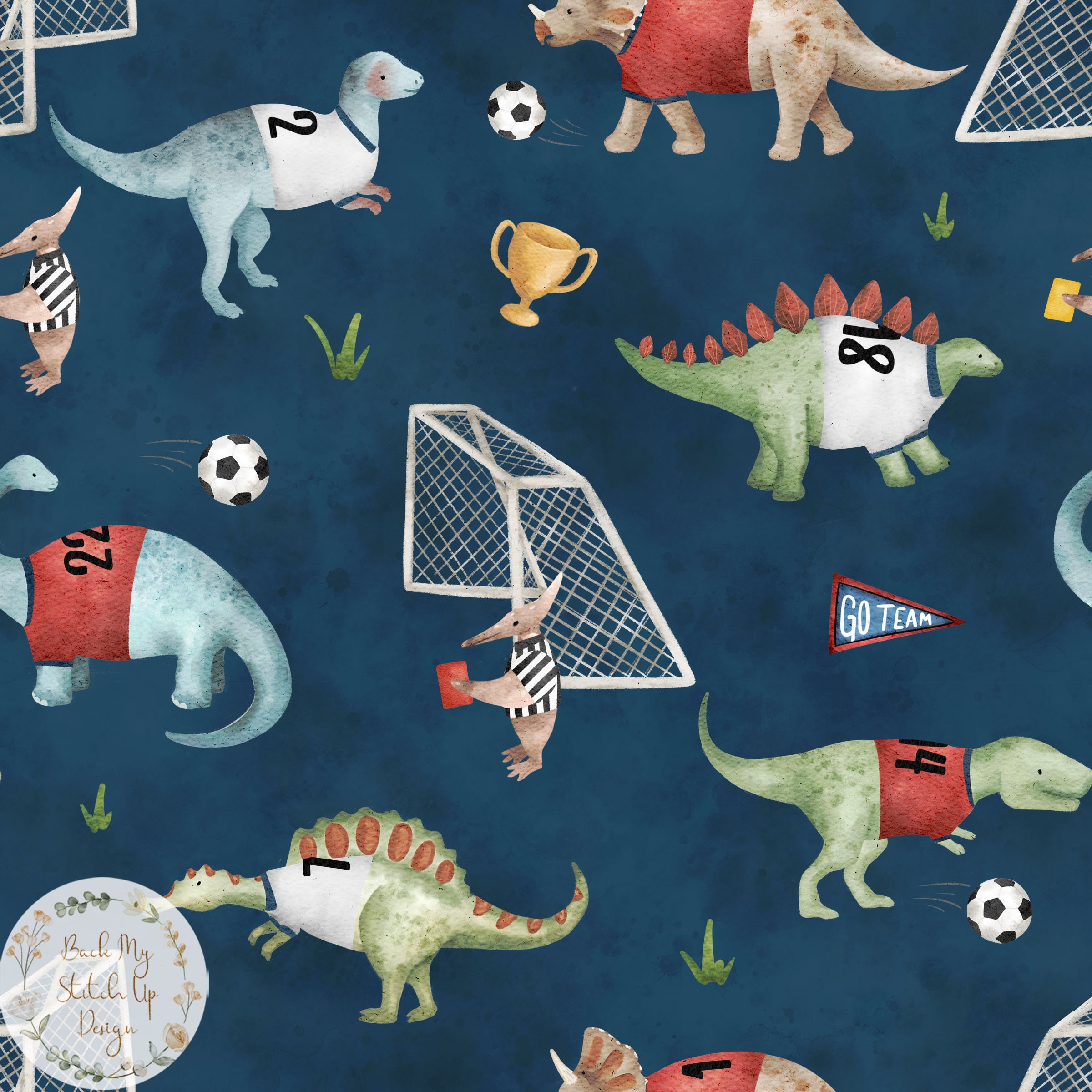 Dinosaur Football Seamless Pattern diseño de tela de fútbol - Etsy México Dinosaur Football Seamless Pattern diseño de tela de fútbol - Etsy México