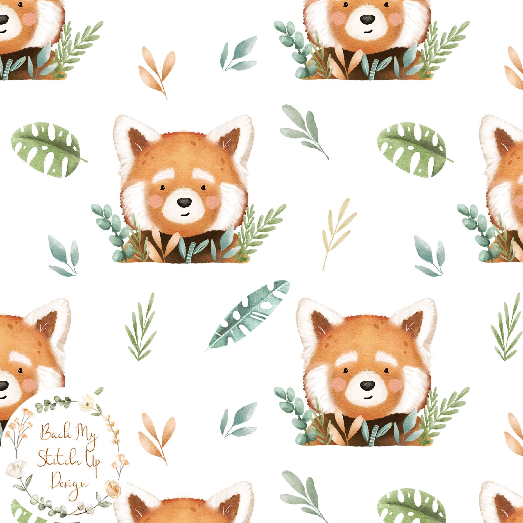 Red Panda Seamless Pattern, Red Panda Fabric Design, Red Panda Digital  Download, Commercial Licence, Turning Non-exclusive -  Norway