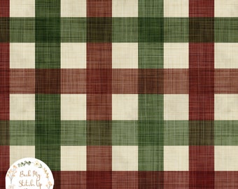 Christmas Plaid Seamless Pattern, Red and Green Plaid, Winter Surface Pattern, Plaid Digital Download, Commercial Licence, Non exclusive