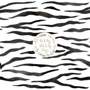 Zebra Print Fabric Design, Mono Animal Print, Seamless Surface Pattern, Digital Download, Commercial Licence, Non-Exclusive, fabric & paper