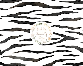 Zebra Print Fabric Design, Mono Animal Print, Seamless Surface Pattern, Digital Download, Commercial Licence, Non-Exclusive, fabric & paper