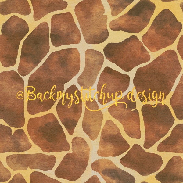 Conception de tissu d’impression girafe, carreaux de motif sans couture, motif de surface, téléchargement numérique, licence commerciale, non exclusif, tissu et papier