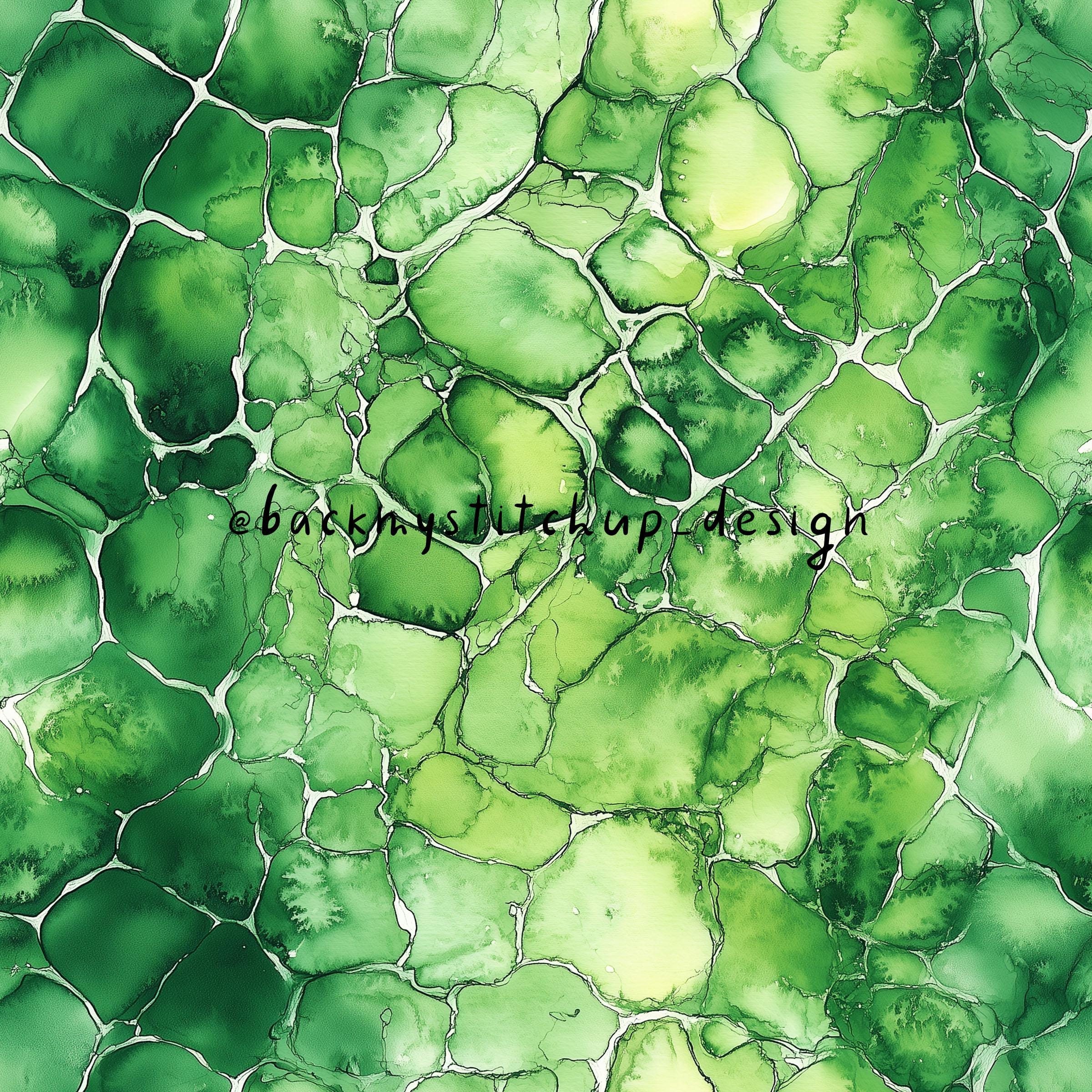 Watercolour Dinosaur Skin Seamless Pattern, Green Dino Skin Scale ...