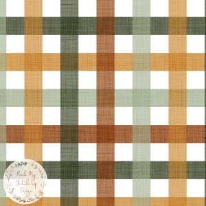 Fall Plaid Seamless Pattern,  Autumn Gingham Surface Pattern, Fall Plaid Digital Download, Fall Tartan Commercial Licence, Non exclusive