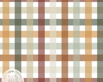 Fall Plaid Seamless Pattern,  Autumn Gingham Surface Pattern, Fall Plaid Digital Download, Fall Tartan Commercial Licence, Non exclusive