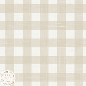Neutral Gingham Seamless Pattern, Beige Check Fabric design, Beige Gingham Seamless tile, Beige Gingham Digital Paper, Non Exclusive