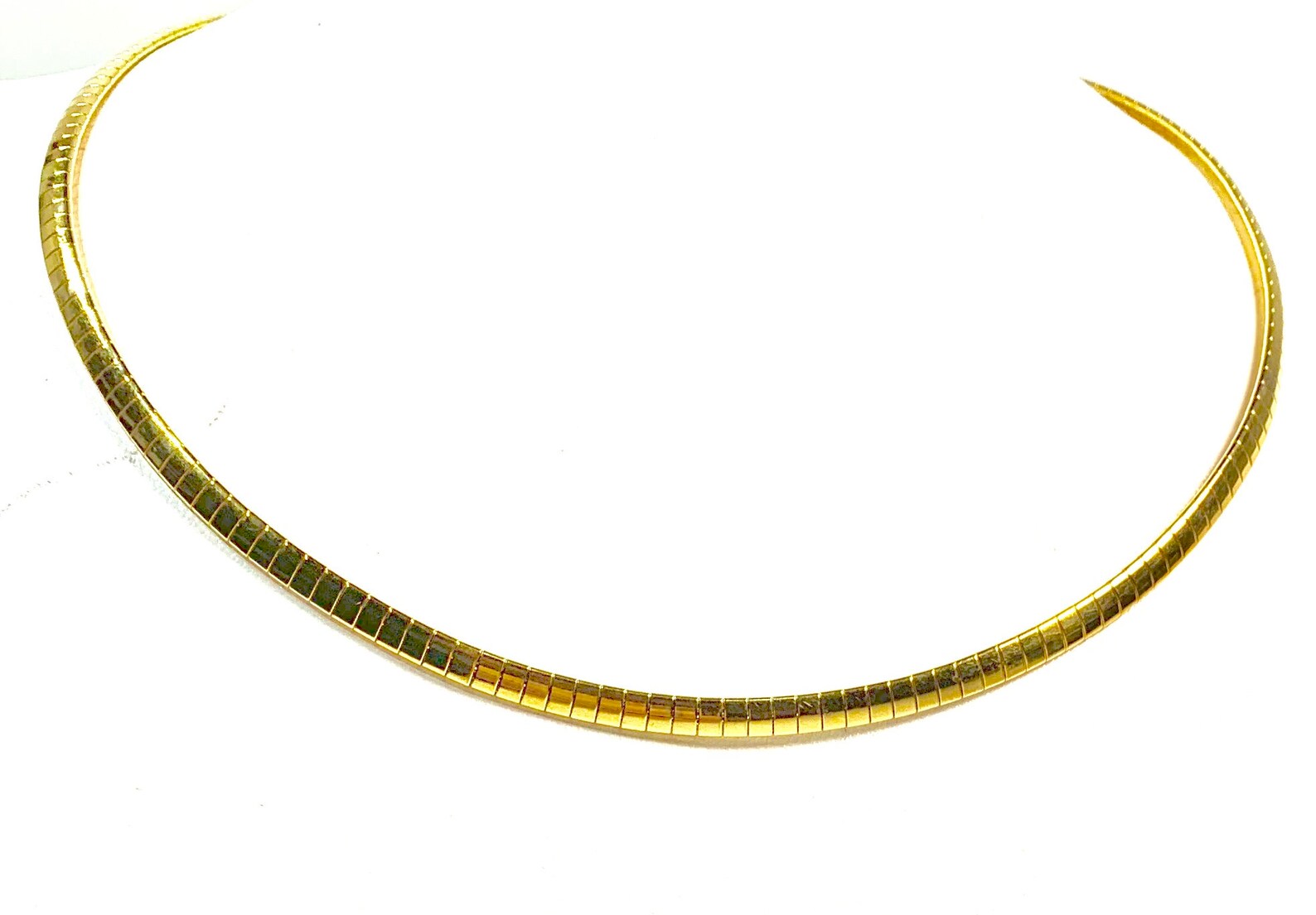 Gold Omega Chain Necklace Gold Plated Quality Stainless Etsy