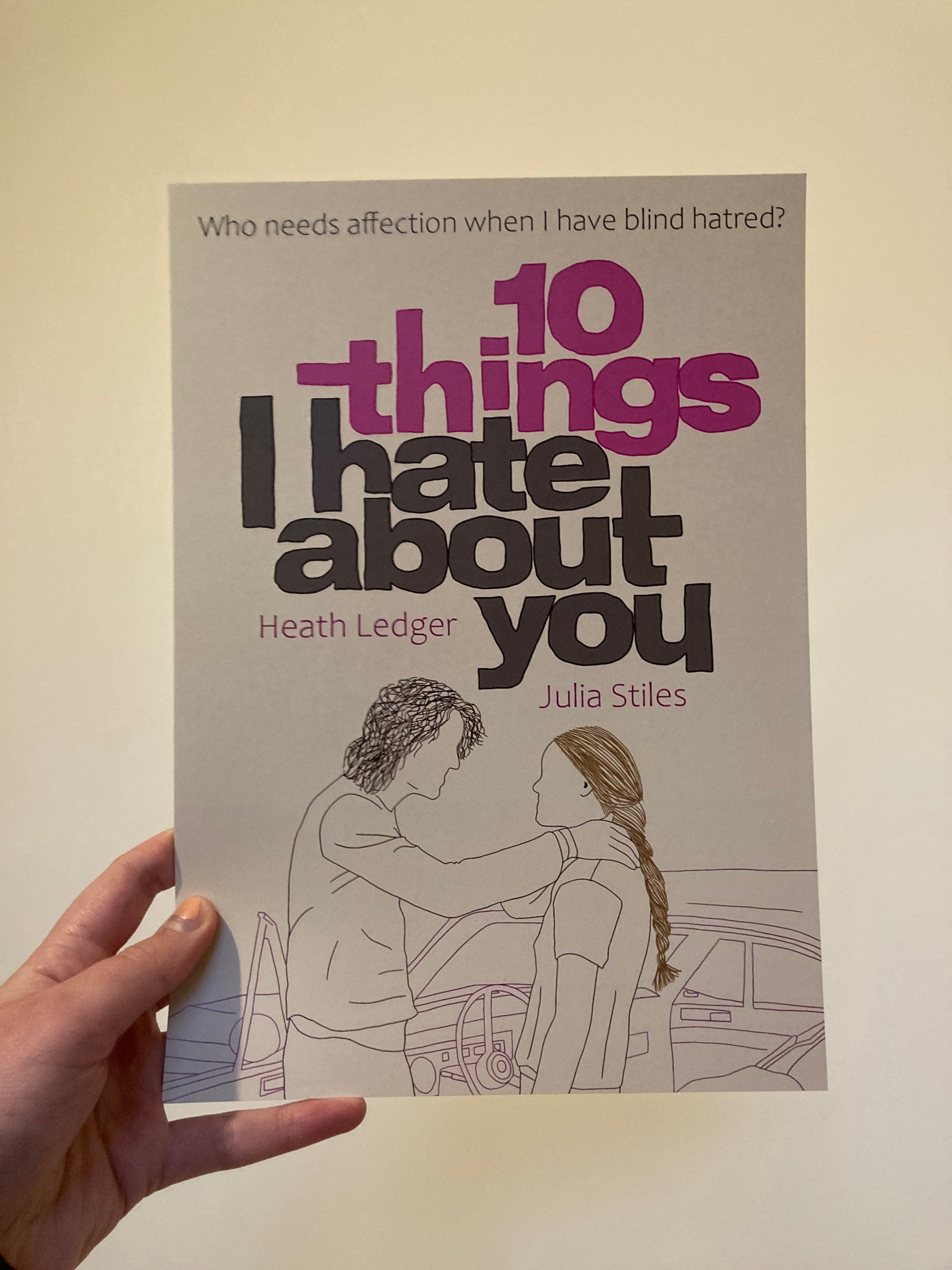 A4 10 things I hate about you movie poster print Etsy