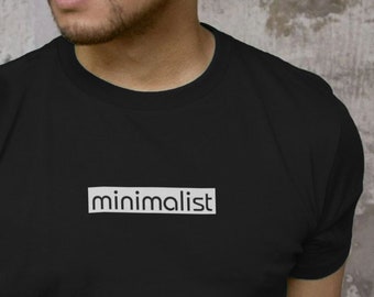 Minimalist T-Shirt, Gift for Architects - Unisex - Gift for Designers, Black