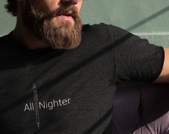Architect T-Shirt, All Nighter, Black, Mens