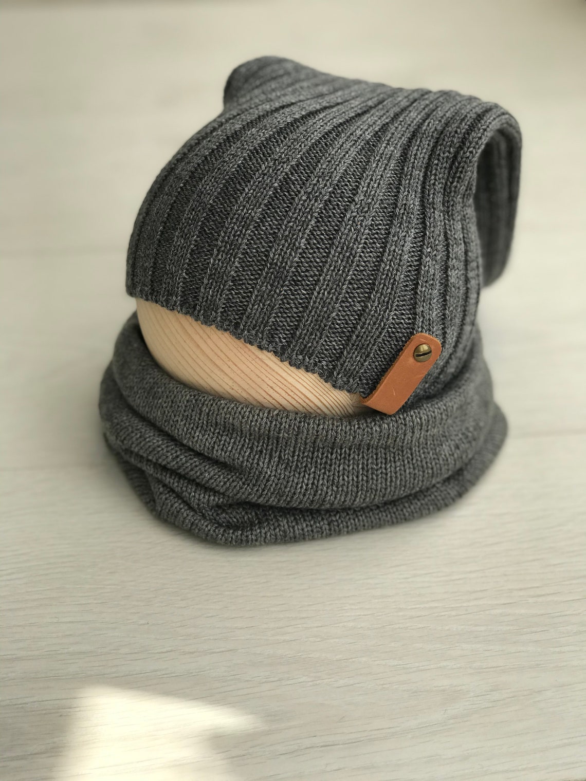 Set Snood Hat For Children Neck Gaiter Winter Hat Toddler Hat Etsy