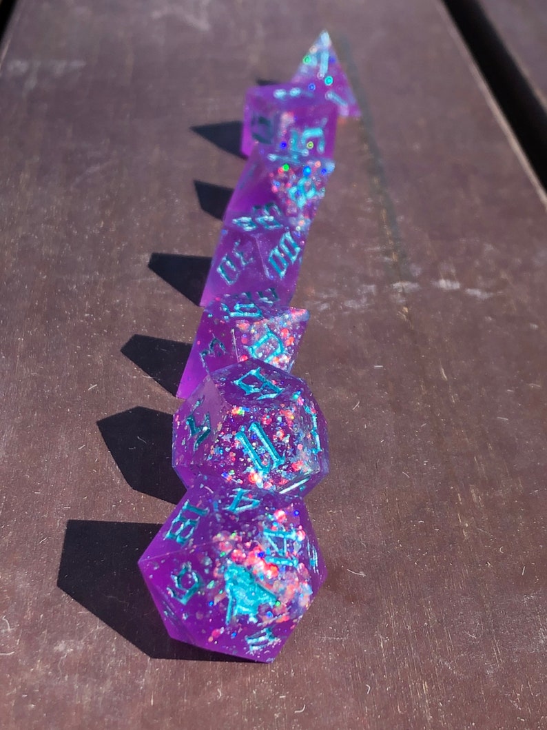 Full Set of Custom Resin Dice Pouring and Coloring Etsy