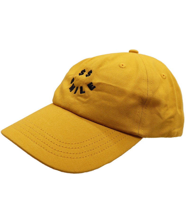 Men or Women Adult Baseball Cap Dad Hat Cash Smiley Face