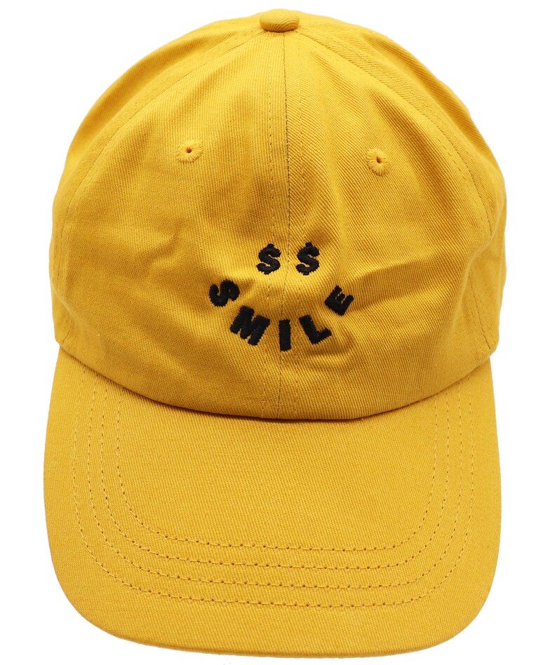 Men or Women Adult Baseball Cap Dad Hat Cash Smiley Face