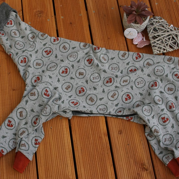 Pajamas, Pajamas, Coat, Dog Coat, Greyhound Pajamas, Podenco Pajamas, Whippet, Alpine Fleece, Wildlife