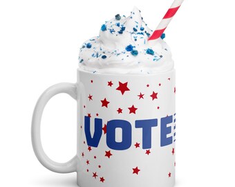 Vote White mug
