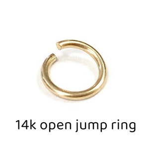 14k Solid Gold Open Jump Ring 6.8mm – USA Made | Jewelry Findings | Gold Jump Ring for DIY, Repairs, Earrings, Charms, Necklaces | 14k Rings