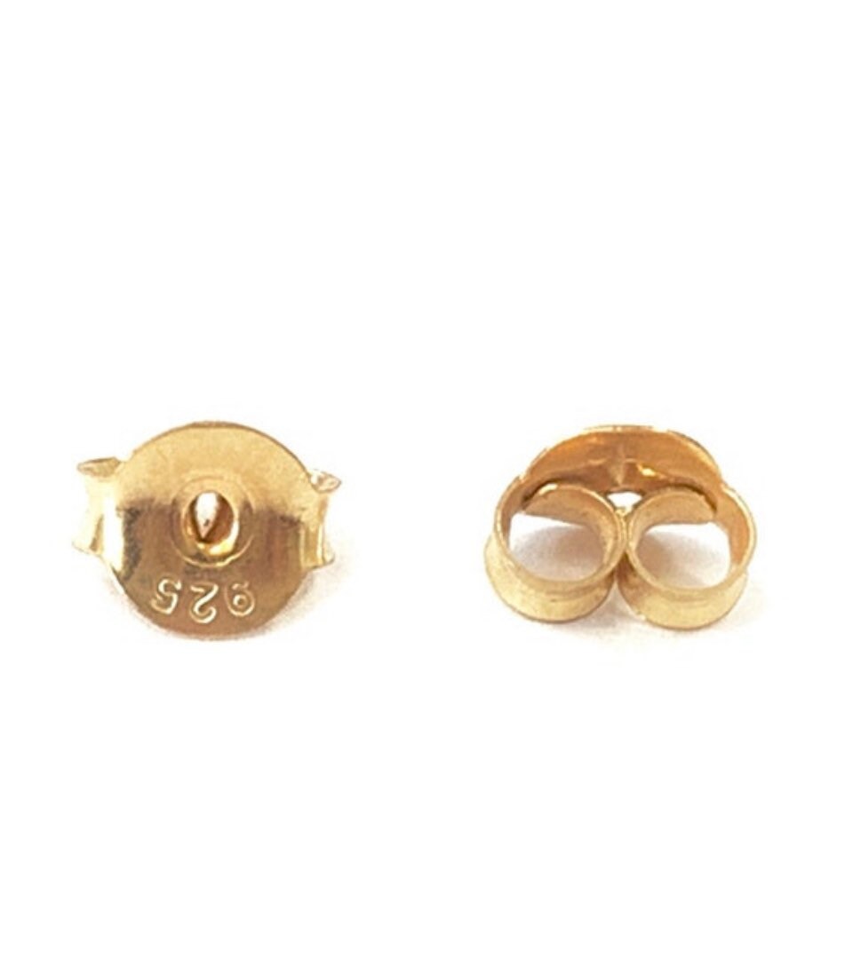 Yellow Gold-filled Ear Nuts Earring Backs – Armored Supply Co.