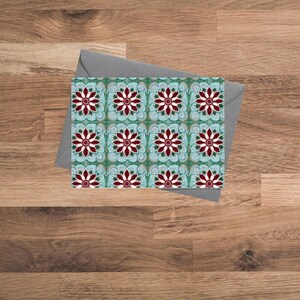 Remerciement imprimable numérique vierge floral dynamique / / / Cartes de Noël