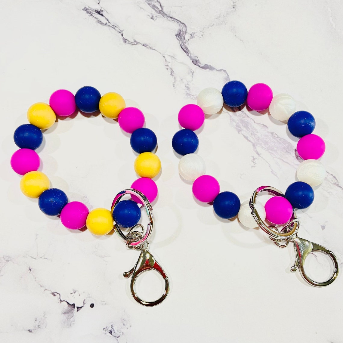 Mamas Keychain Stretchy Silicone Bracelet Keychain Etsy