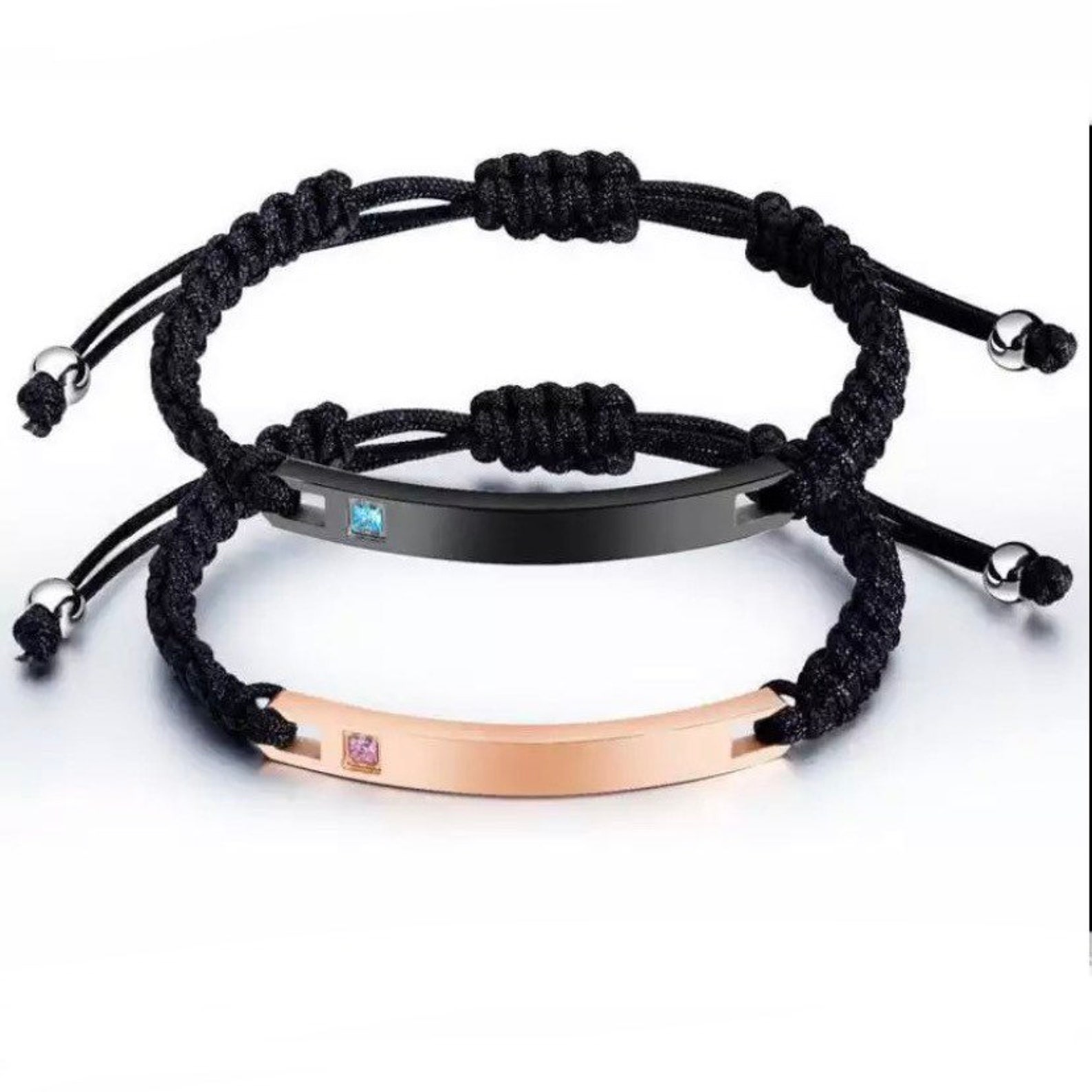 Adjustable Macrame Rope Bracelets Men Women Braided String Etsy