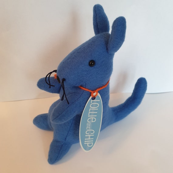blue kangaroo plush toy