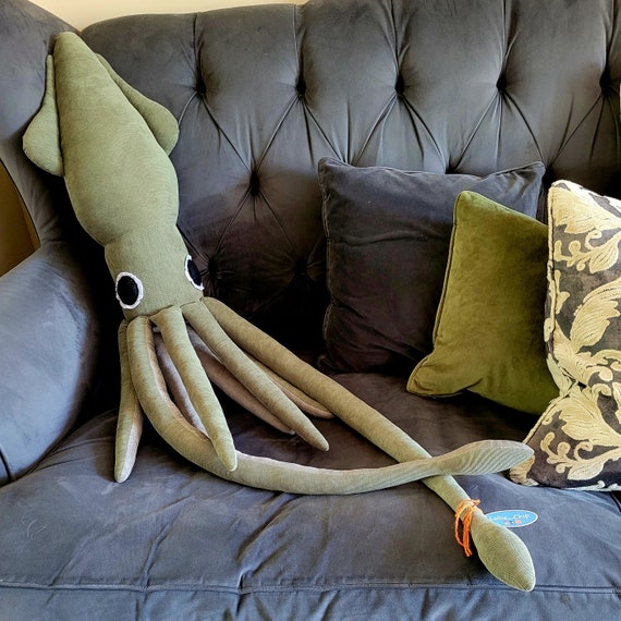 Giant Squid, 1879 #1 Throw Pillow by Granger - Pixels