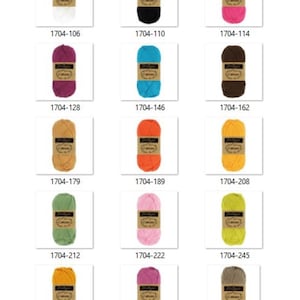 Scheepjes 10 g Catona 100% Mercerised Cotton Yarn, Knitting & Crochet, great for Amigurumi. Small balls.