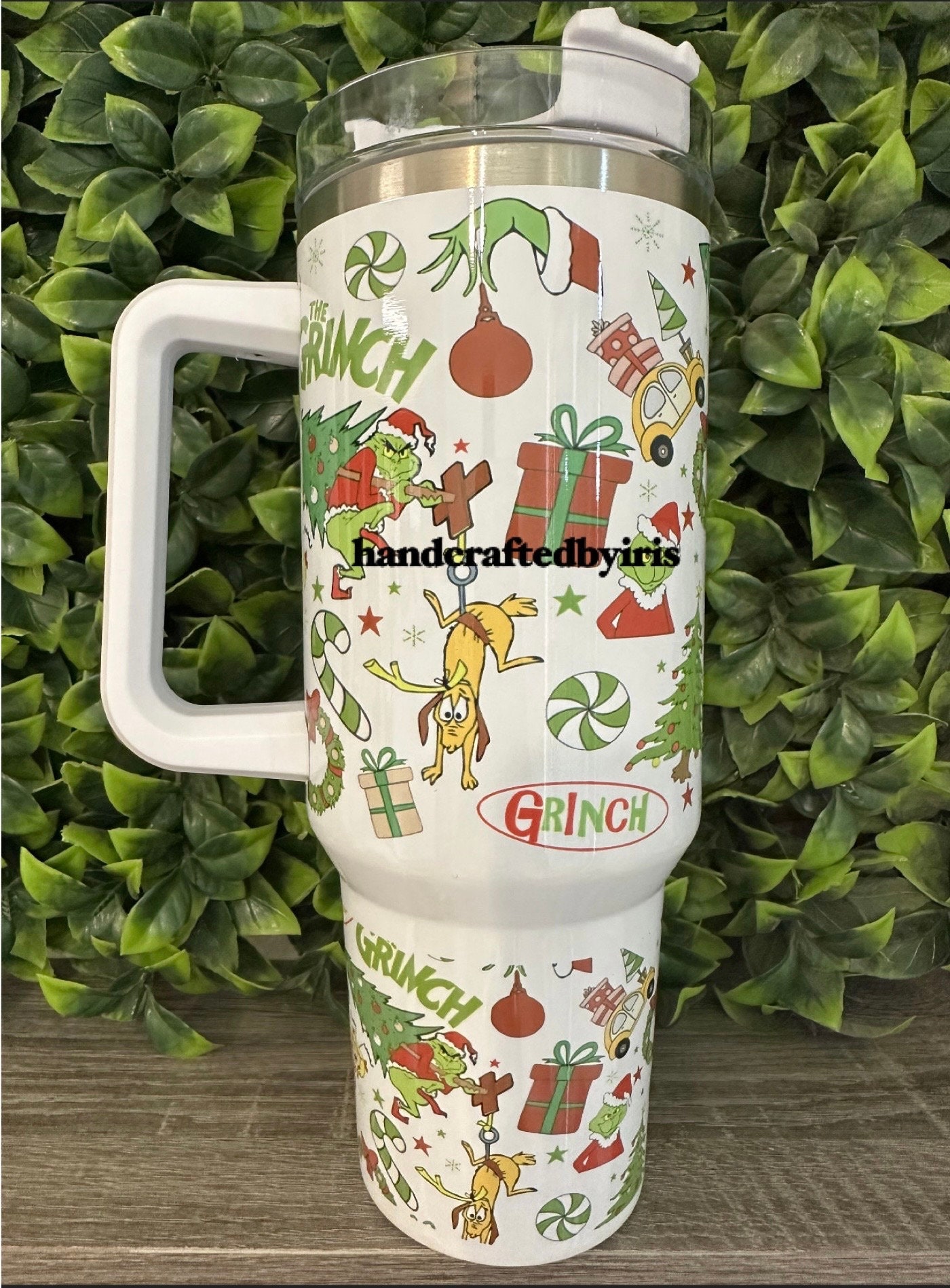 40oz Grinch Meanie Christmas Tumbler – Frankie's Fab Designs