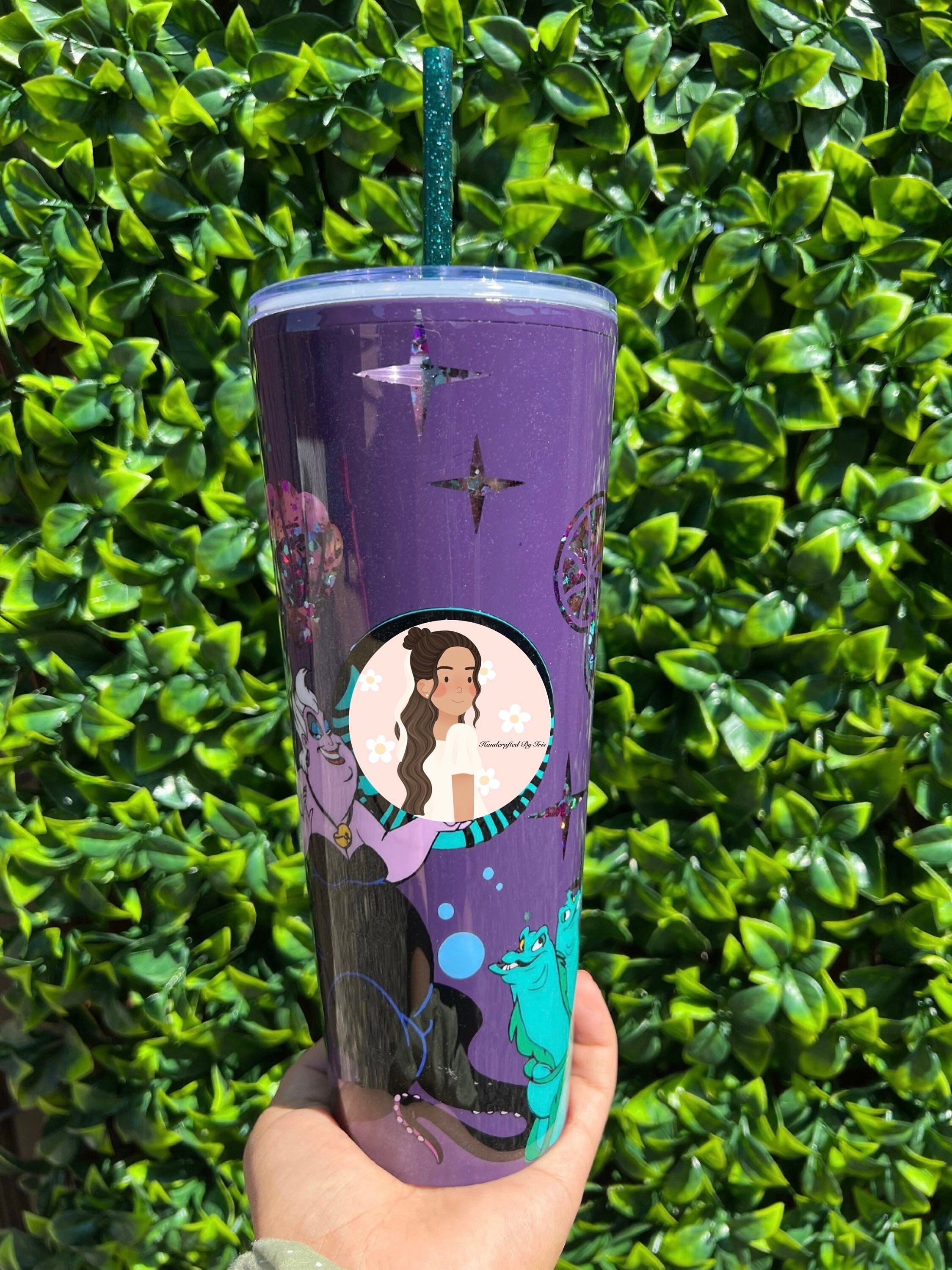 Disney Tumbler with Straw - Jack Skellington Purple Portrait Light Up