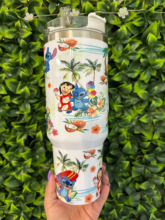 Stitch Cups Lilo And Stitch 40Oz Stainless Steel Stanley Tumbler