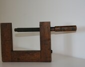 Antique Highly Decorative Wooden Vice