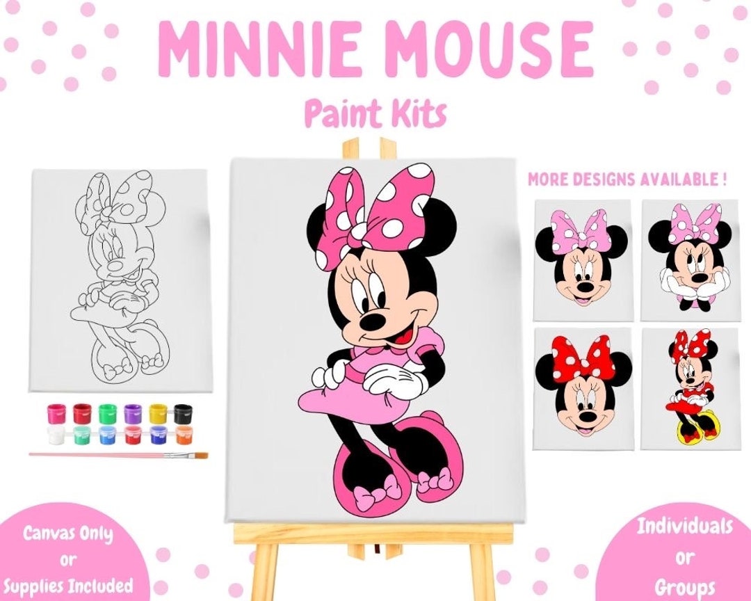 Minnie Mouse Paint Kits | Birthday Party Paint Kit | Summer Painting ...