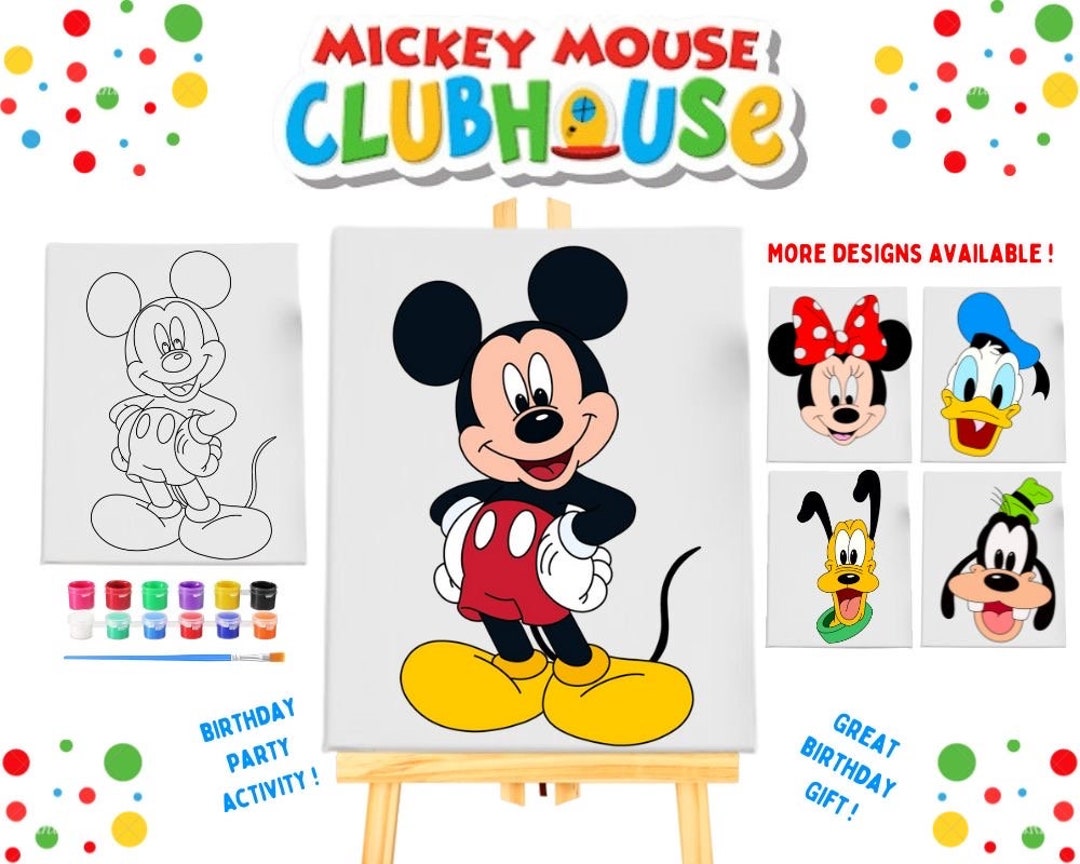 Mickey Mouse Clubhouse Paint Kits | Birthday Party Paint Kit | Summer ...