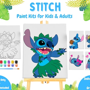 Stitch sticker diamond painting kit - Folksy