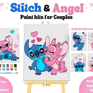 Sip n Paint for Couples | Stitch & Angel | At Home Date Night Idea