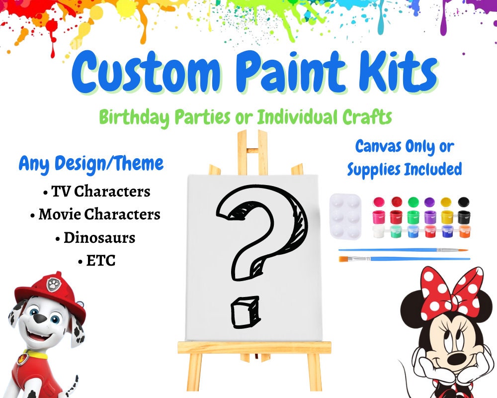 Paw Patrol Paint & Color Art Kit 80pcs 27x46cm