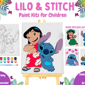 Lilo and Stitch Paint Kits | Party/Individual Birthday Party Activity | Kids Art Party Paint Kit | Party Favors