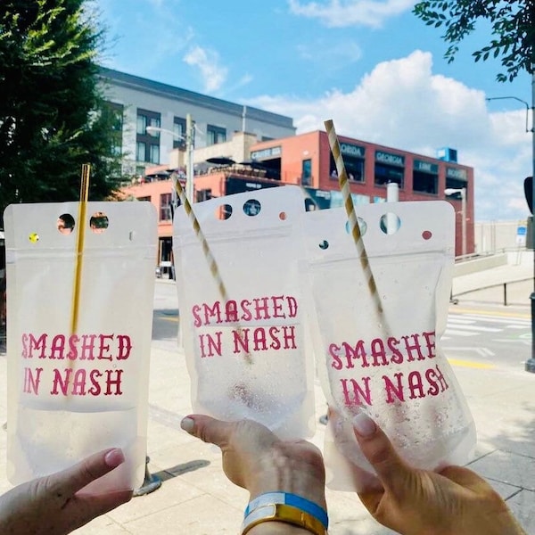Nashlorette CustomDrink Pouches- Nashville CapriSun Pouches -Bachelorette Booze Bag