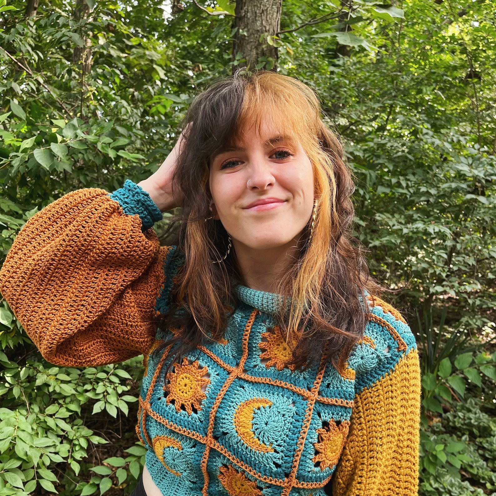 Celestial Cropped Sweater PDF PATTERN | Hippie | Fall | Crochet | Boho ...