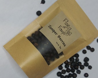 Dried Juniper Berries - Juniperus communis - dried Fruit - Tea - herbal Blends - Evergreen Tea