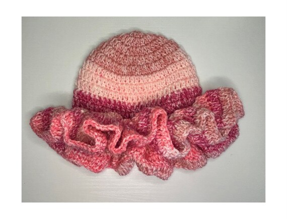 Crochet Elegant Pink Ombre Women\'s Bucket Hat Crochet Bucket Hat Pink - Miramara Designs main image 4
