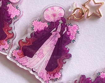 Anime Demon Girl Acrylic Keychain~