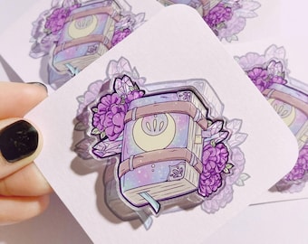 Acrylic Pin Charm~Witch Spellbook~