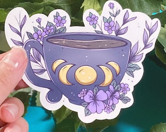 Moon Coffee Mug~Kawaii Sticker~