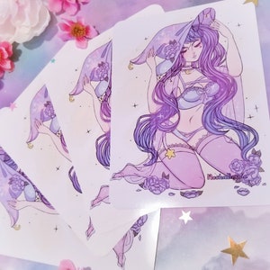 Cute Pastel Witch Print Art