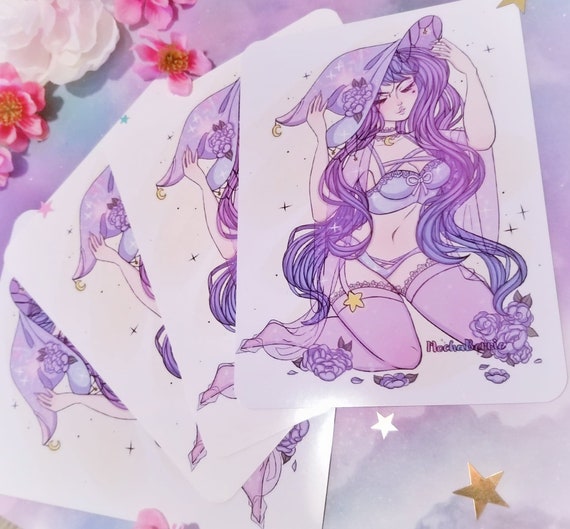 Cute Pastel Witch Print Art