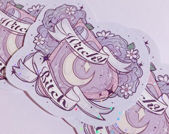 Witchy B*tch Ouija Cute Glossy Sticker ~Kawaii Stickers~